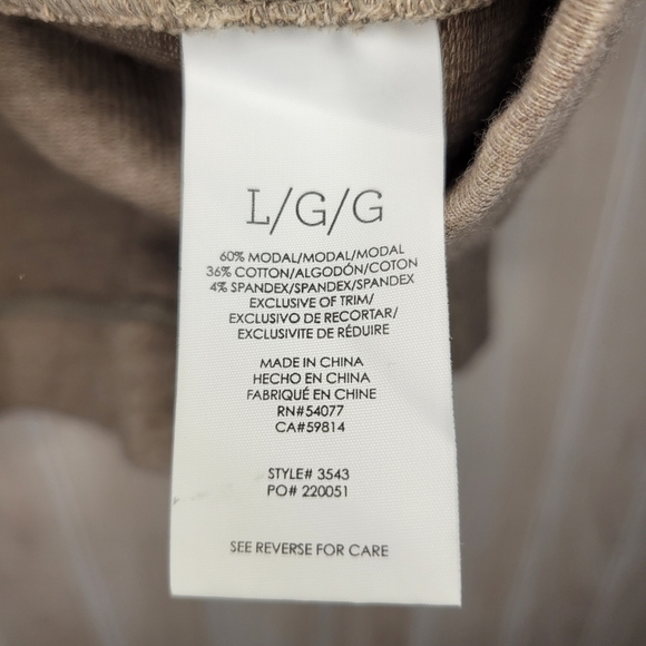 CAbi Weekend Topper Lightweight Tan Jacket Sz Lg - Picture 5 of 6